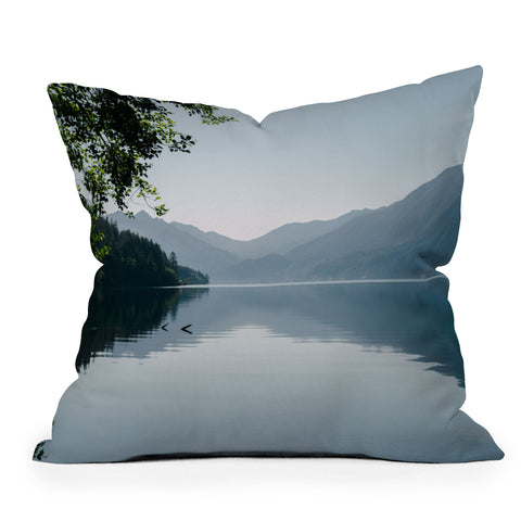 Hannah Kemp Lake Crescent Outdoor Throw Pillow