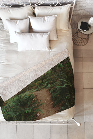 Hannah Kemp Lets go into the Woods Fleece Throw Blanket