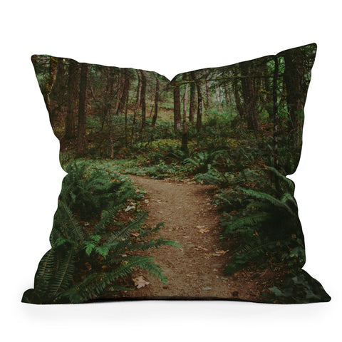 Hannah Kemp Lets go into the Woods Outdoor Throw Pillow