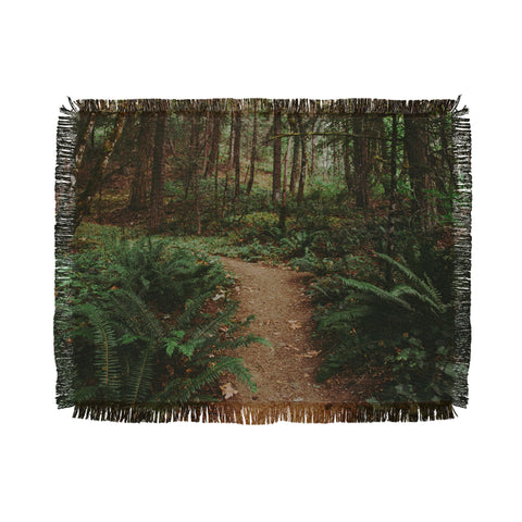 Hannah Kemp Lets go into the Woods Throw Blanket