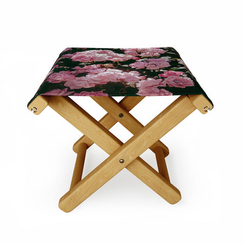 Hannah Kemp Light Pink Roses Folding Stool