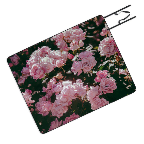 Hannah Kemp Light Pink Roses Picnic Blanket