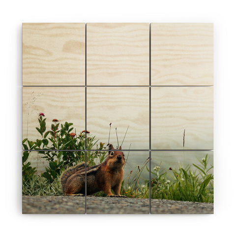 Hannah Kemp Little Chipmunk Wood Wall Mural