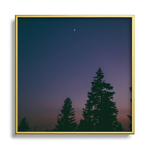 Hannah Kemp Little Moon Square Metal Framed Art Print