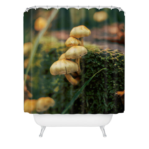 Hannah Kemp Little Mushrooms Photo Shower Curtain