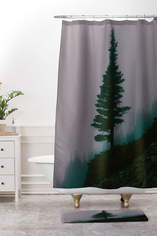 Hannah Kemp Lone Tree Shower Curtain And Mat