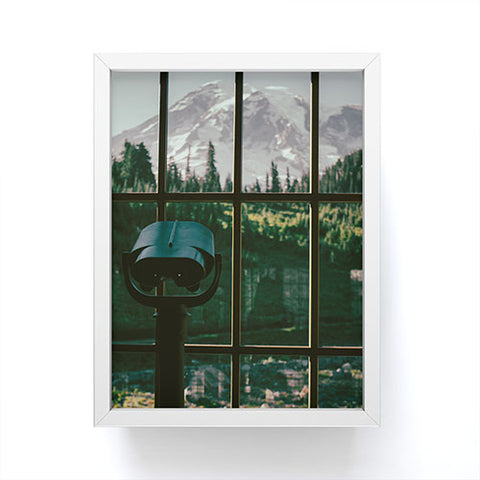 Hannah Kemp Looking at Rainier Framed Mini Art Print