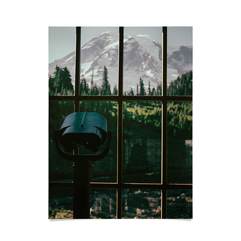 Hannah Kemp Looking at Rainier Poster