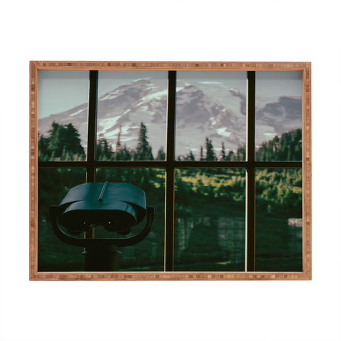 Hannah Kemp Looking at Rainier Rectangular Tray