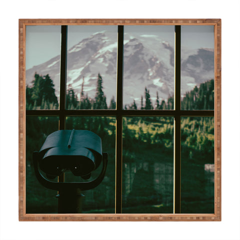 Hannah Kemp Looking at Rainier Square Tray