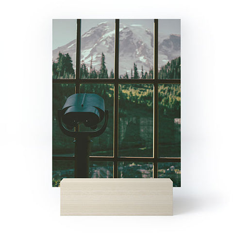 Hannah Kemp Looking at Rainier Mini Art Print