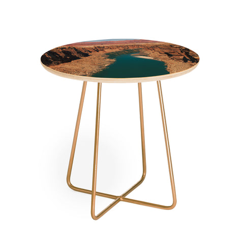 Hannah Kemp Marble Canyon Round Side Table