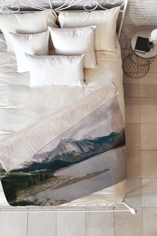 Hannah Kemp Medicine Lake Fleece Throw Blanket