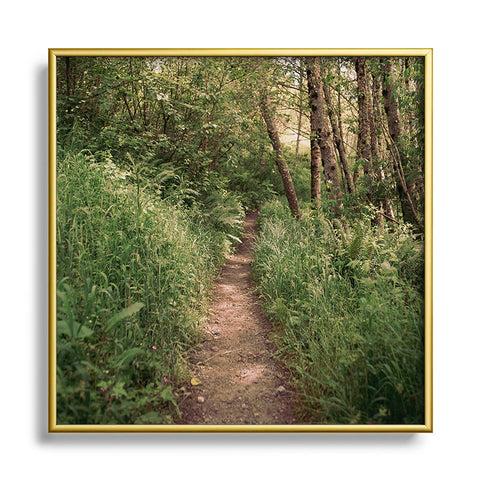 Hannah Kemp Mellow Trail Square Metal Framed Art Print