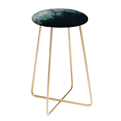 Hannah Kemp Moody Blue Forest Counter Stool