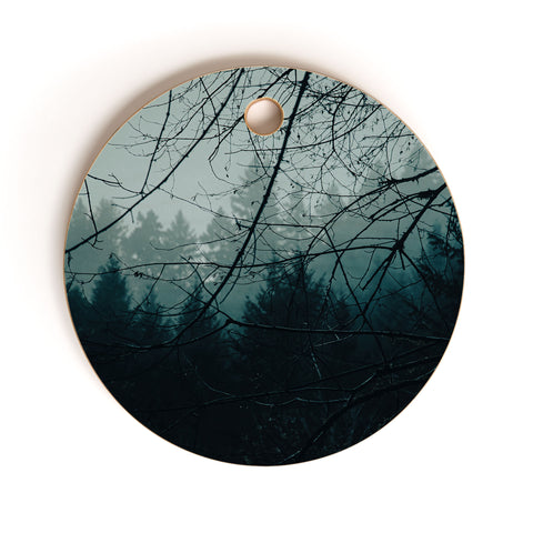Hannah Kemp Moody Blue Forest Cutting Board Round