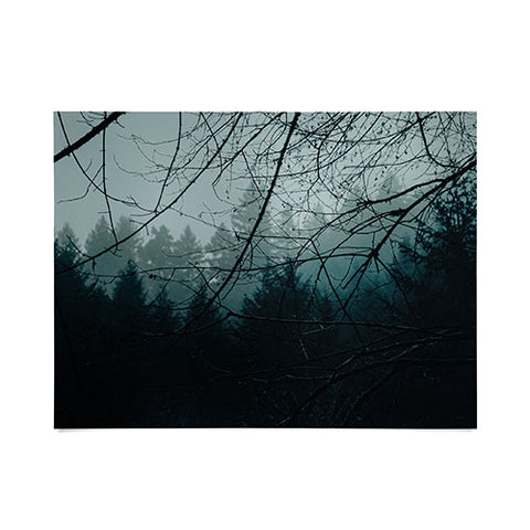 Hannah Kemp Moody Blue Forest Poster