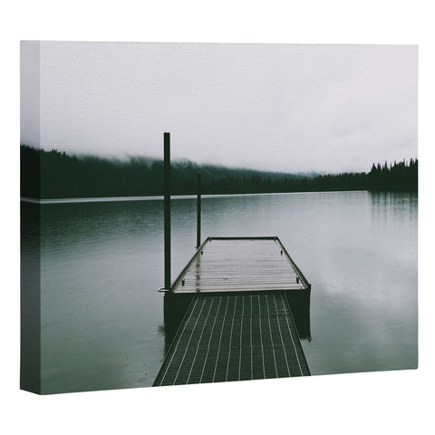 Hannah Kemp Moody Lake Dock Art Canvas