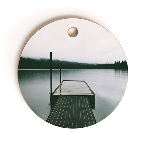 Hannah Kemp Moody Lake Dock Cutting Board Round