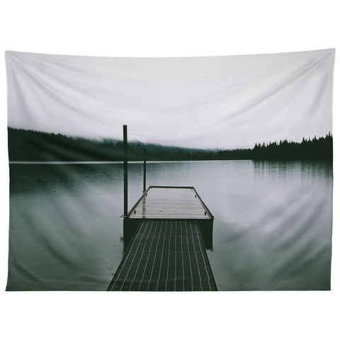 Hannah Kemp Moody Lake Dock Tapestry