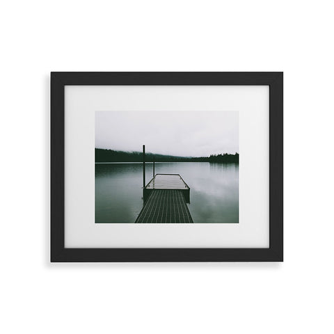 Hannah Kemp Moody Lake Dock Framed Art Print