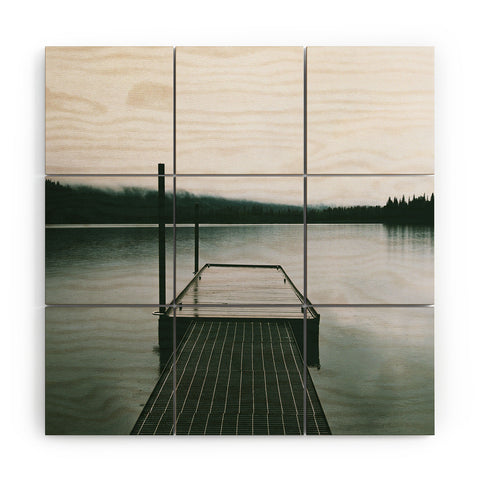 Hannah Kemp Moody Lake Dock Wood Wall Mural