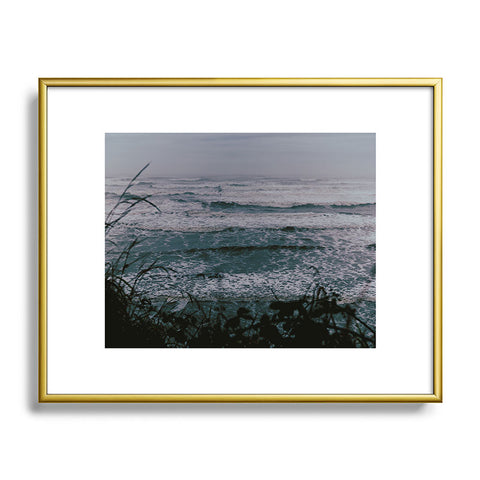 Hannah Kemp Moody Ocean Metal Framed Art Print