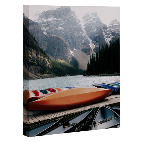 Hannah Kemp Moraine Canoes Art Canvas