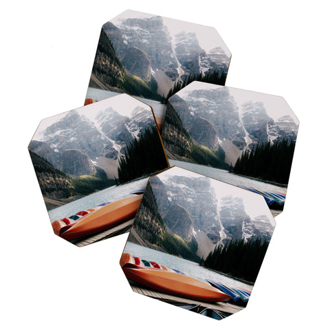 Hannah Kemp Moraine Canoes Coaster Set