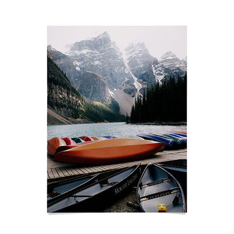 Hannah Kemp Moraine Canoes Poster
