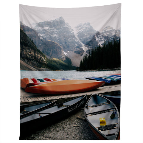 Hannah Kemp Moraine Canoes Tapestry