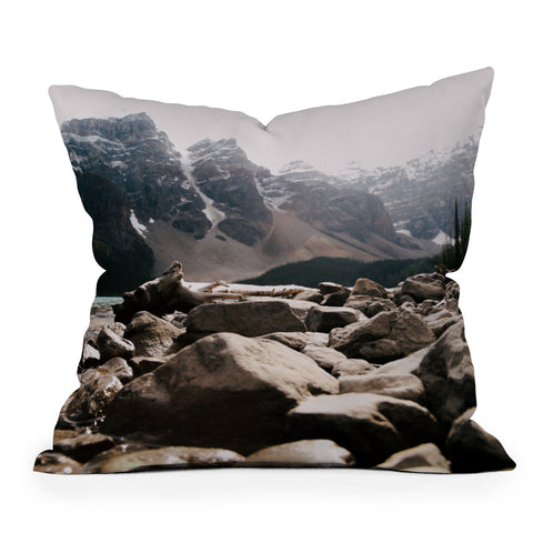 Hannah Kemp Moraine Rocks Throw Pillow