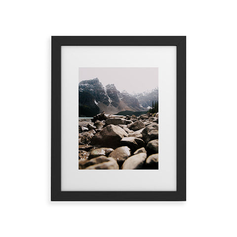 Hannah Kemp Moraine Rocks Framed Art Print