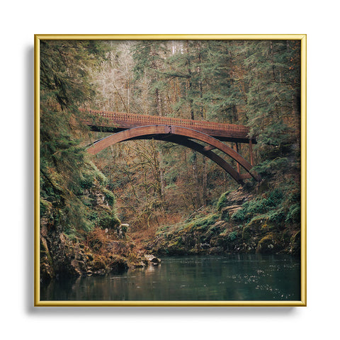 Hannah Kemp Moulton Falls Square Metal Framed Art Print