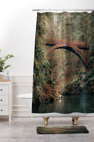 Hannah Kemp Moulton Falls Shower Curtain And Mat