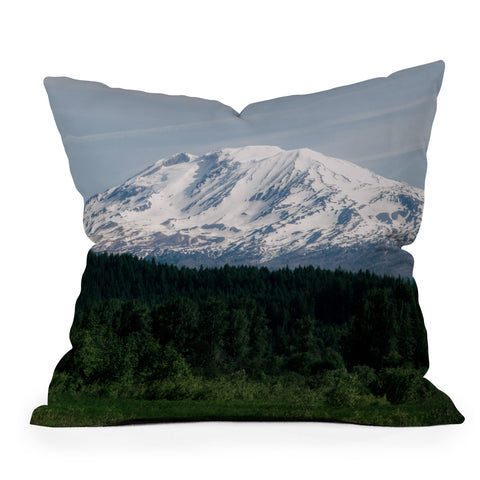 Hannah Kemp Mount Adams Outdoor Throw Pillow