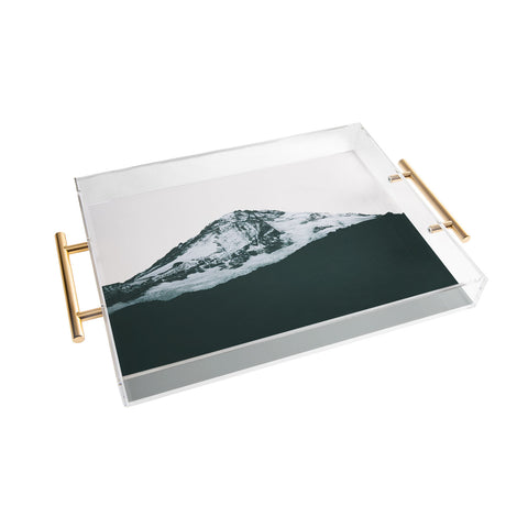 Hannah Kemp Mount Hood Black and White Acrylic Tray