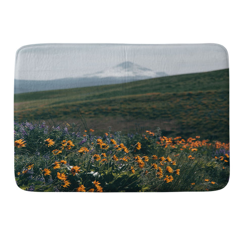 Hannah Kemp Mount Hood Blooms II Memory Foam Bath Mat