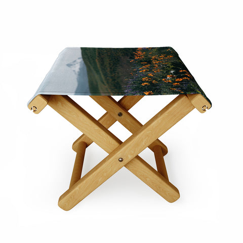 Hannah Kemp Mount Hood Blooms II Folding Stool
