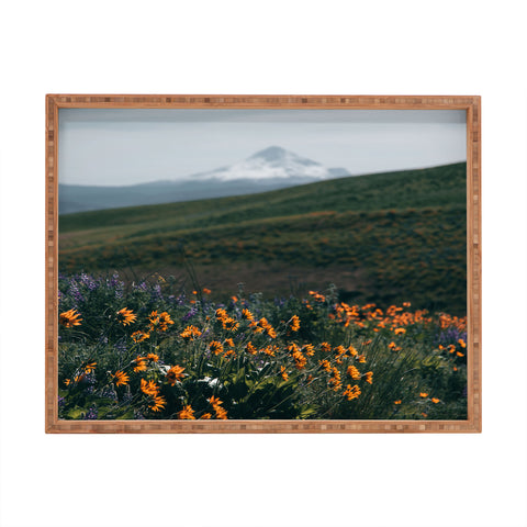 Hannah Kemp Mount Hood Blooms II Rectangular Tray