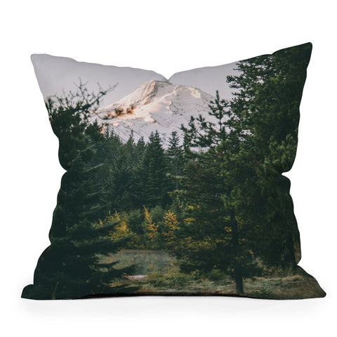 Hannah Kemp Mount Hood XV Outdoor Throw Pillow