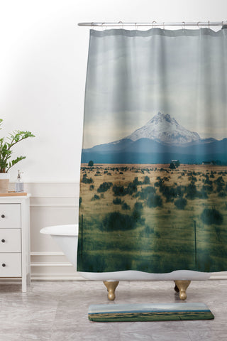 Hannah Kemp Mount Jefferson Shower Curtain And Mat