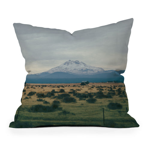 Hannah Kemp Mount Jefferson Outdoor Throw Pillow