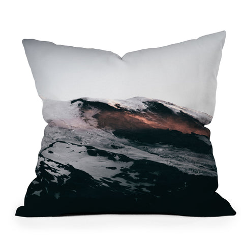Hannah Kemp Mount Rainier III Throw Pillow