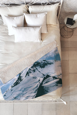 Hannah Kemp Mount Redoubt Fleece Throw Blanket