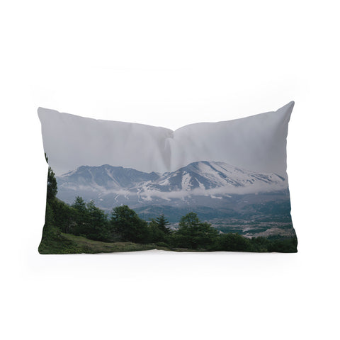 Hannah Kemp Mount Saint Helens Oblong Throw Pillow