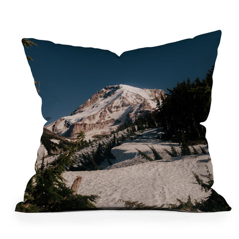 Hannah Kemp Mountain Backcountry Throw Pillow