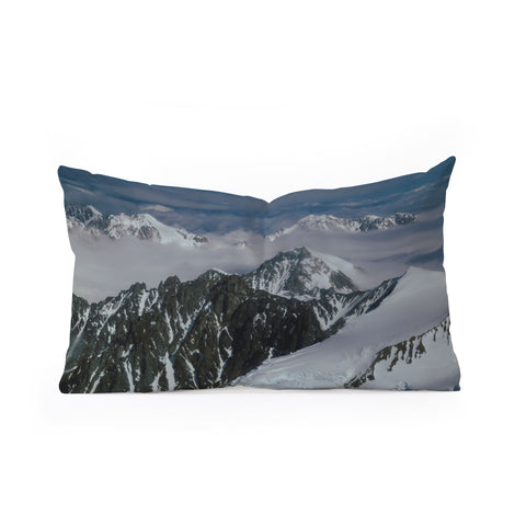 Hannah Kemp Mountain Landscape Oblong Throw Pillow