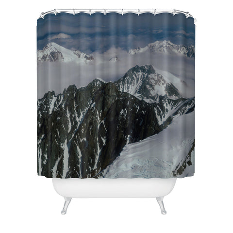 Hannah Kemp Mountain Landscape Shower Curtain