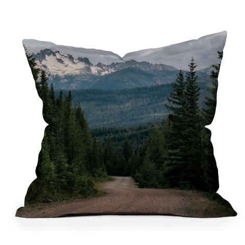 Hannah Kemp Mountain Road Throw Pillow